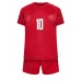 Danmark Christian Eriksen #10 Hjemme Trøje Børn VM 2022 Kortærmet (+ Korte bukser)